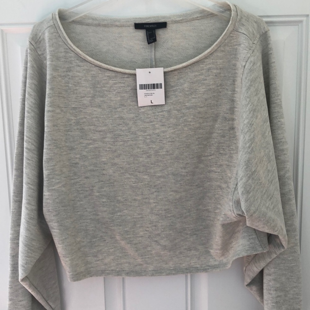 Forever 21 crop lightweight sweatshirt